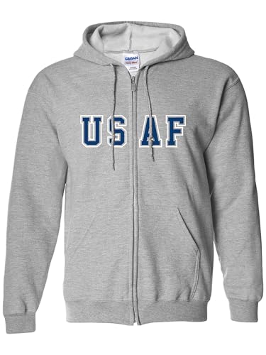 zerogravitee USAF Big and Bold Full-Zip Hooded Sweatshirt